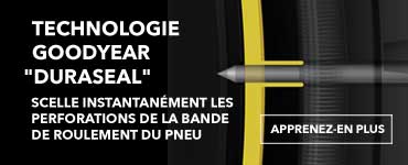 Technologie Goodyear Duraseal, Scelle instantanément les perforations de la bande de roulement du pneu